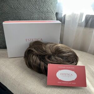 NEW Estetica Designs Billie Wig R14/8H Brown Blonde Highlighted Pure Stretch Cap